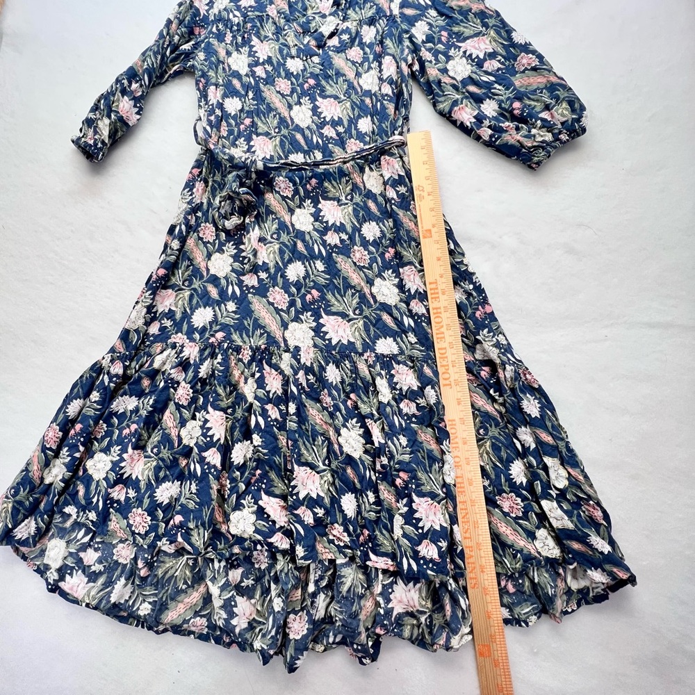 Dra Floral Blue Maxi Dress, size small - Picture 9 of 13